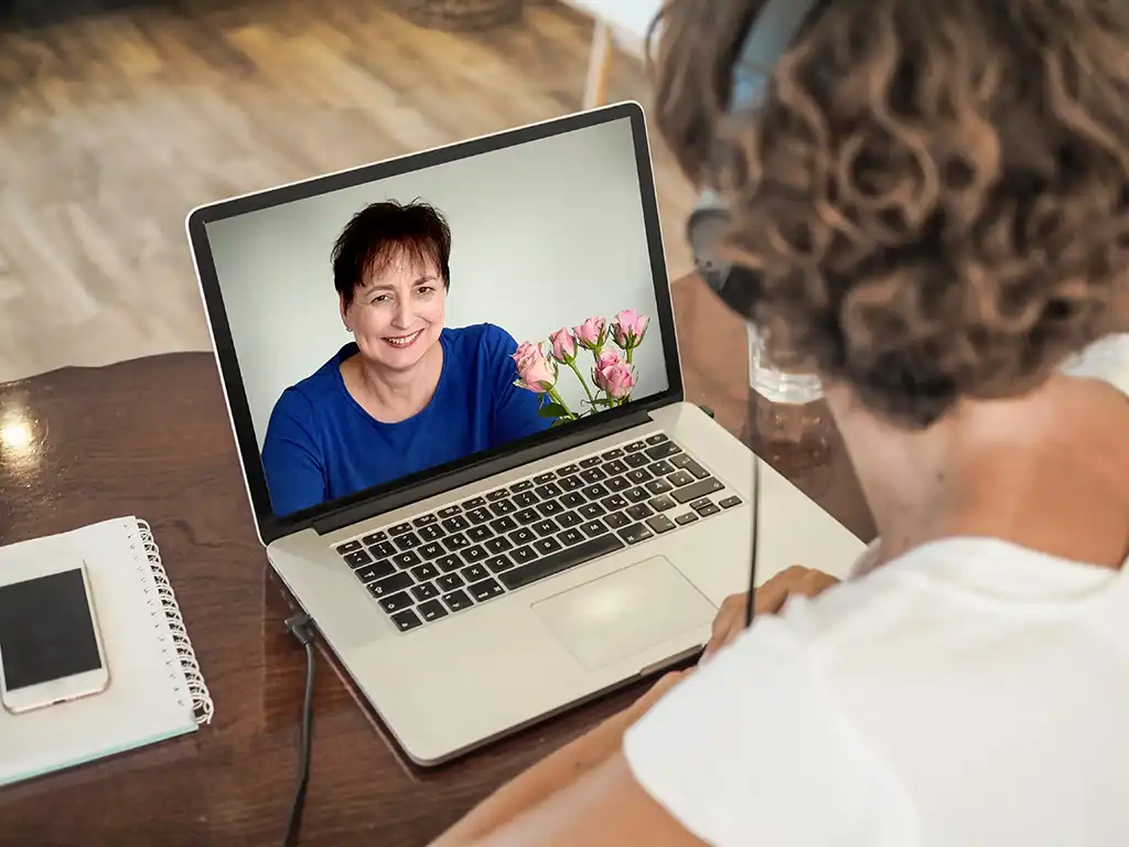 Zoom-Meeting mit Christine Schlör